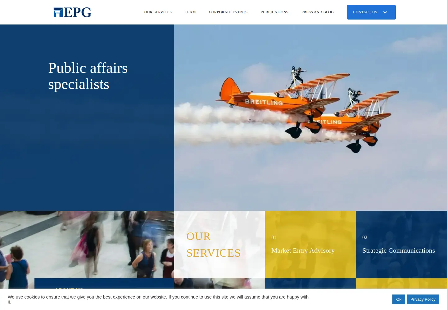 Screenshot of economicpolicygroup.com