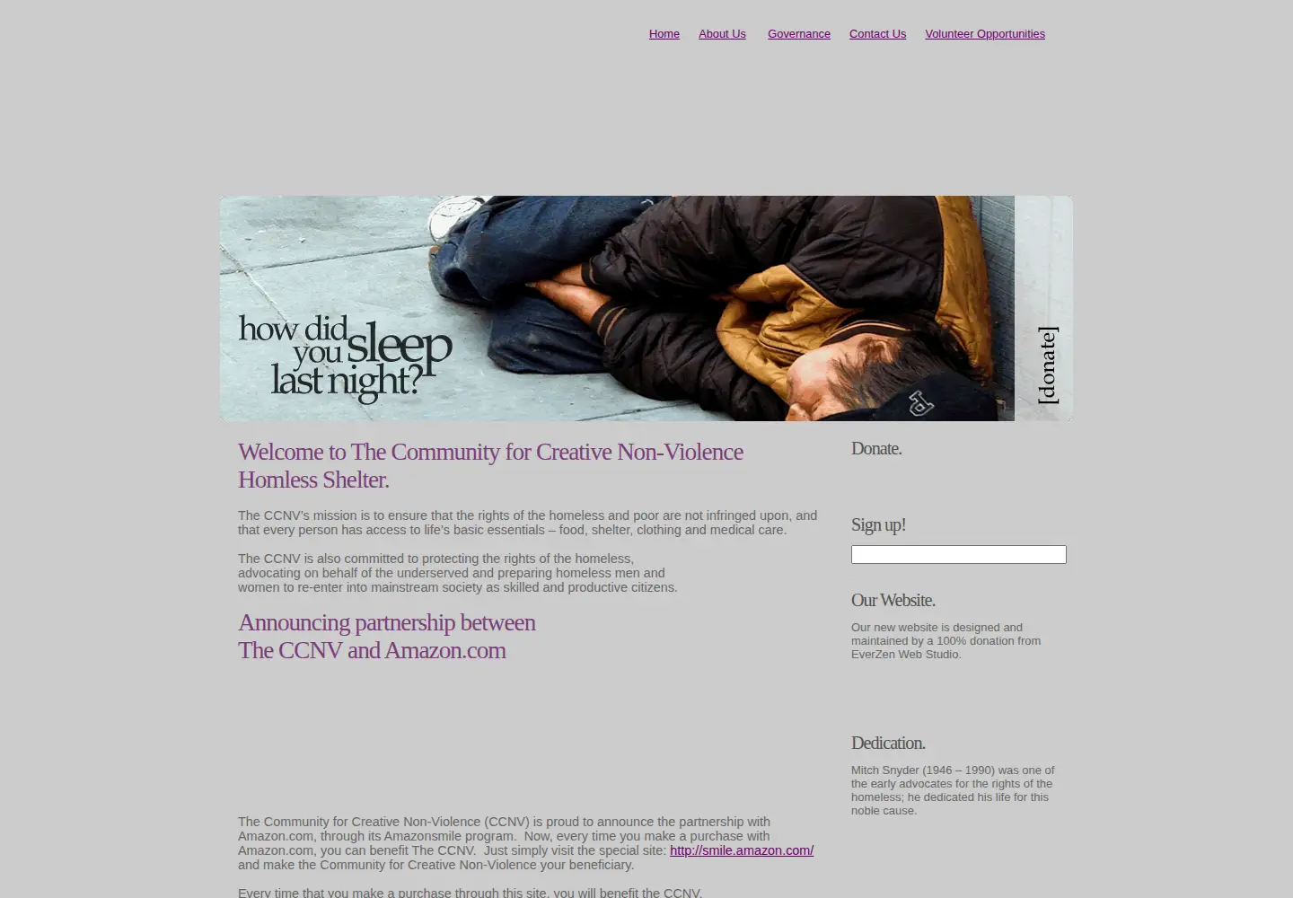 Screenshot of theccnv.org