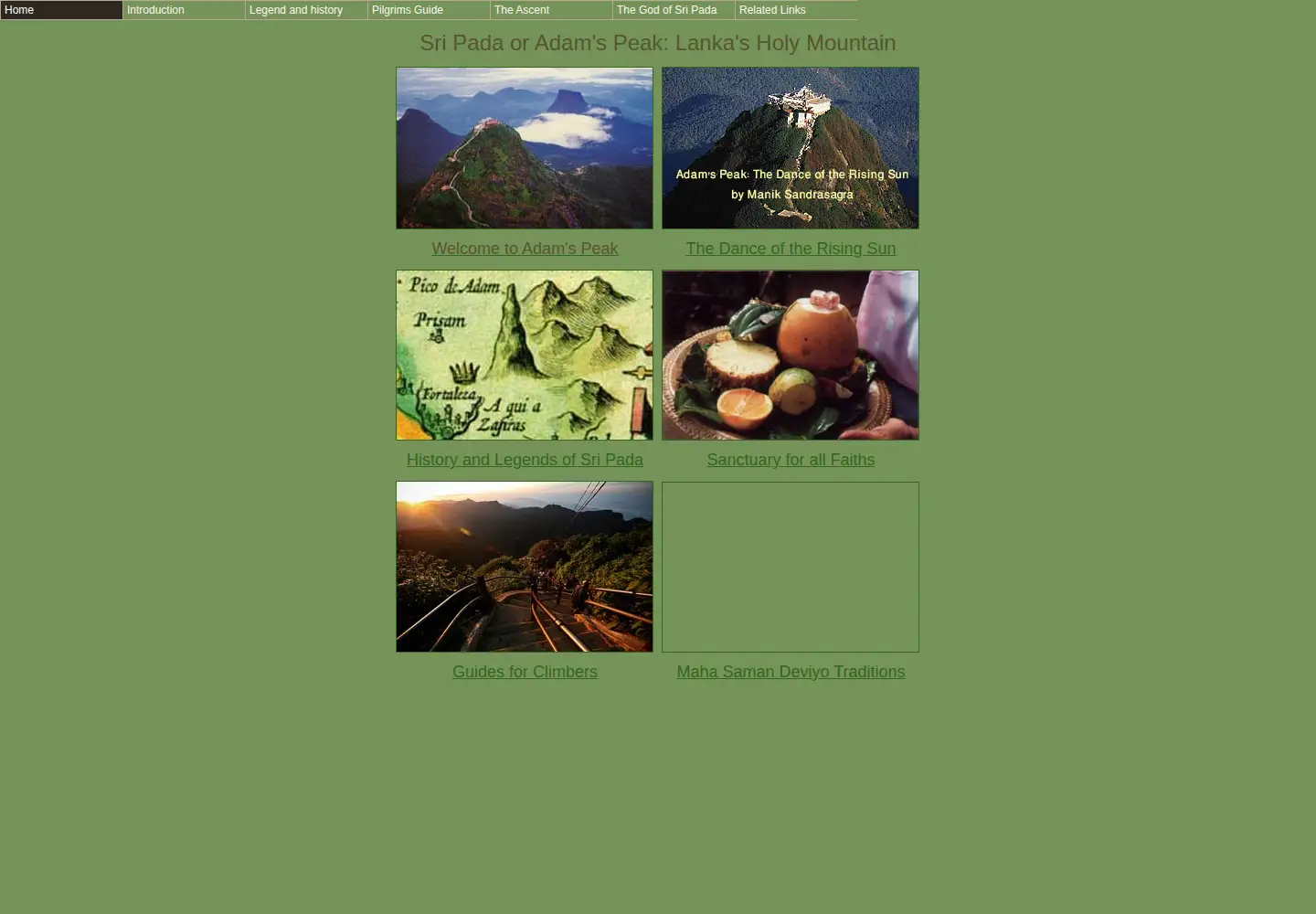 Captured homepage of sripada.org in the current scan