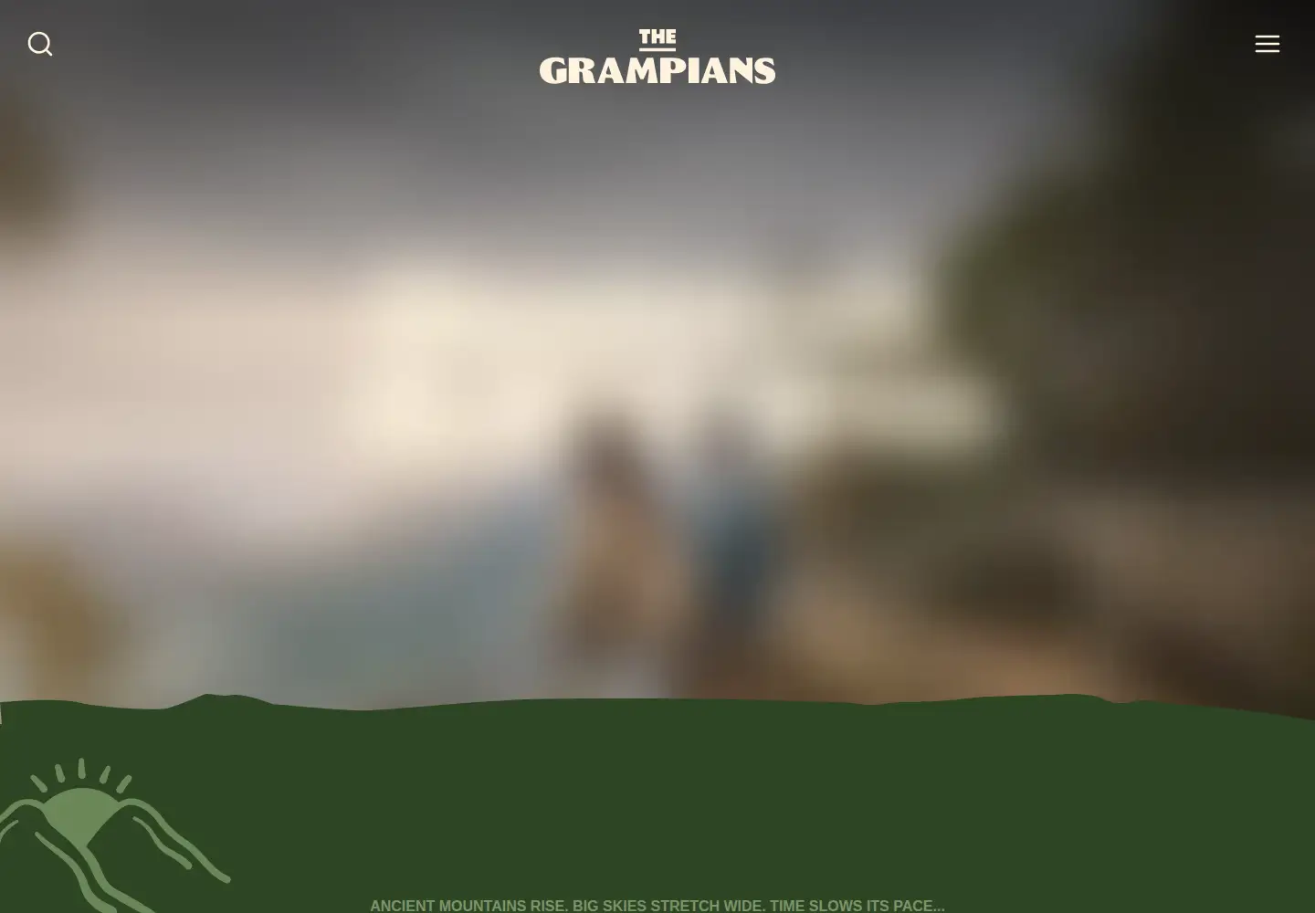 Captured homepage of visitgrampians.com.au in the current scan