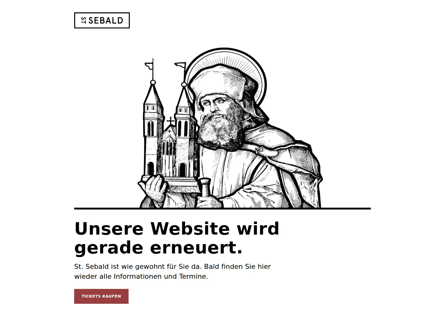 Screenshot of sebalduskirche.de