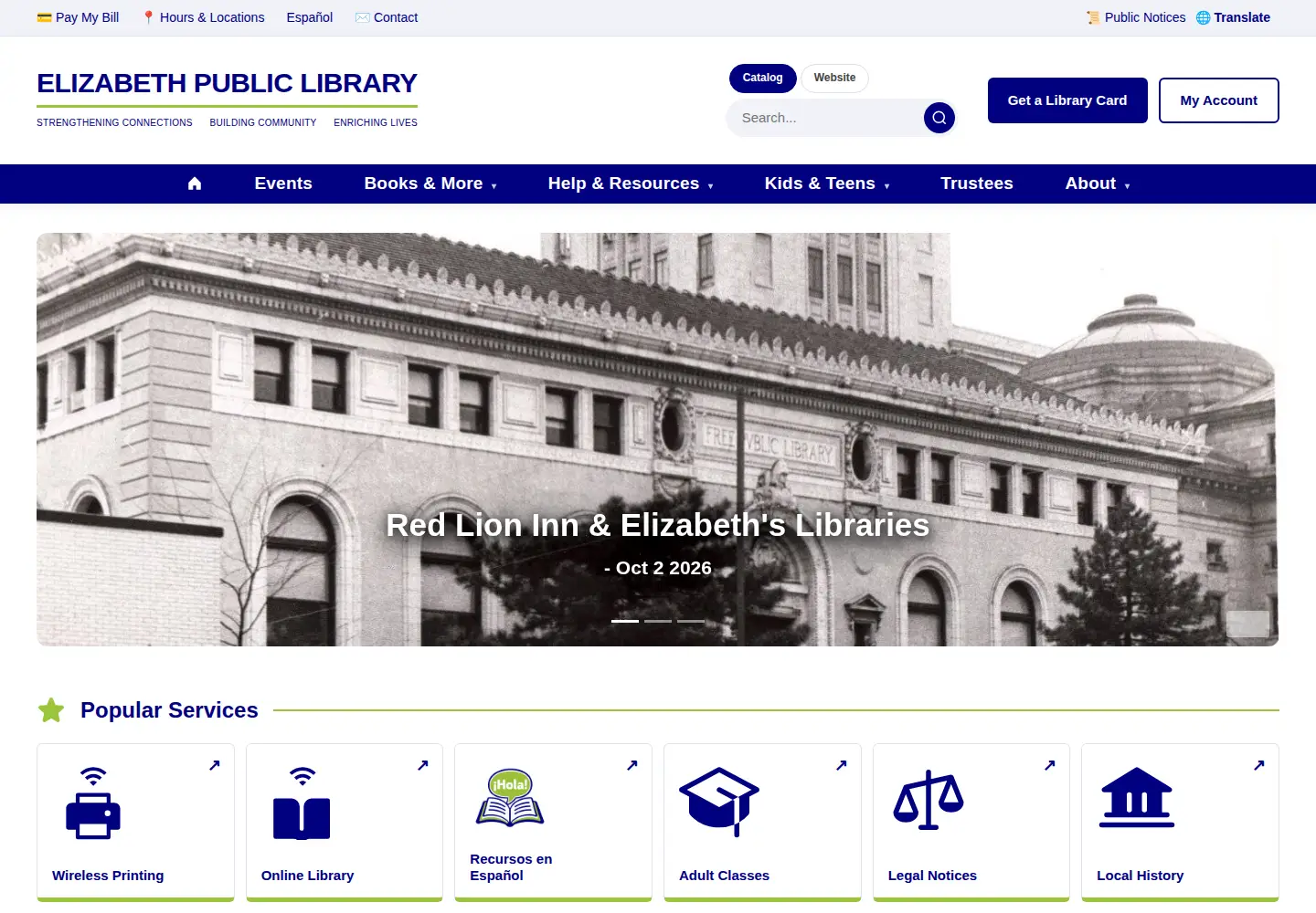 Screenshot of elizpl.org
