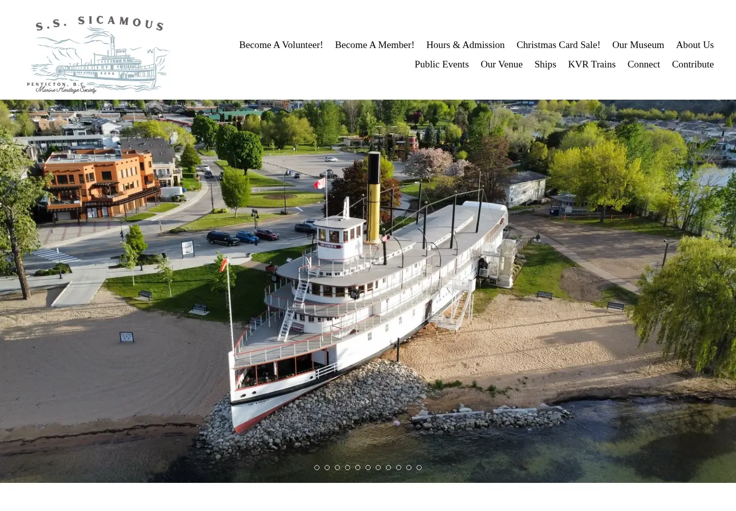Captured homepage of sssicamous.ca in the current scan