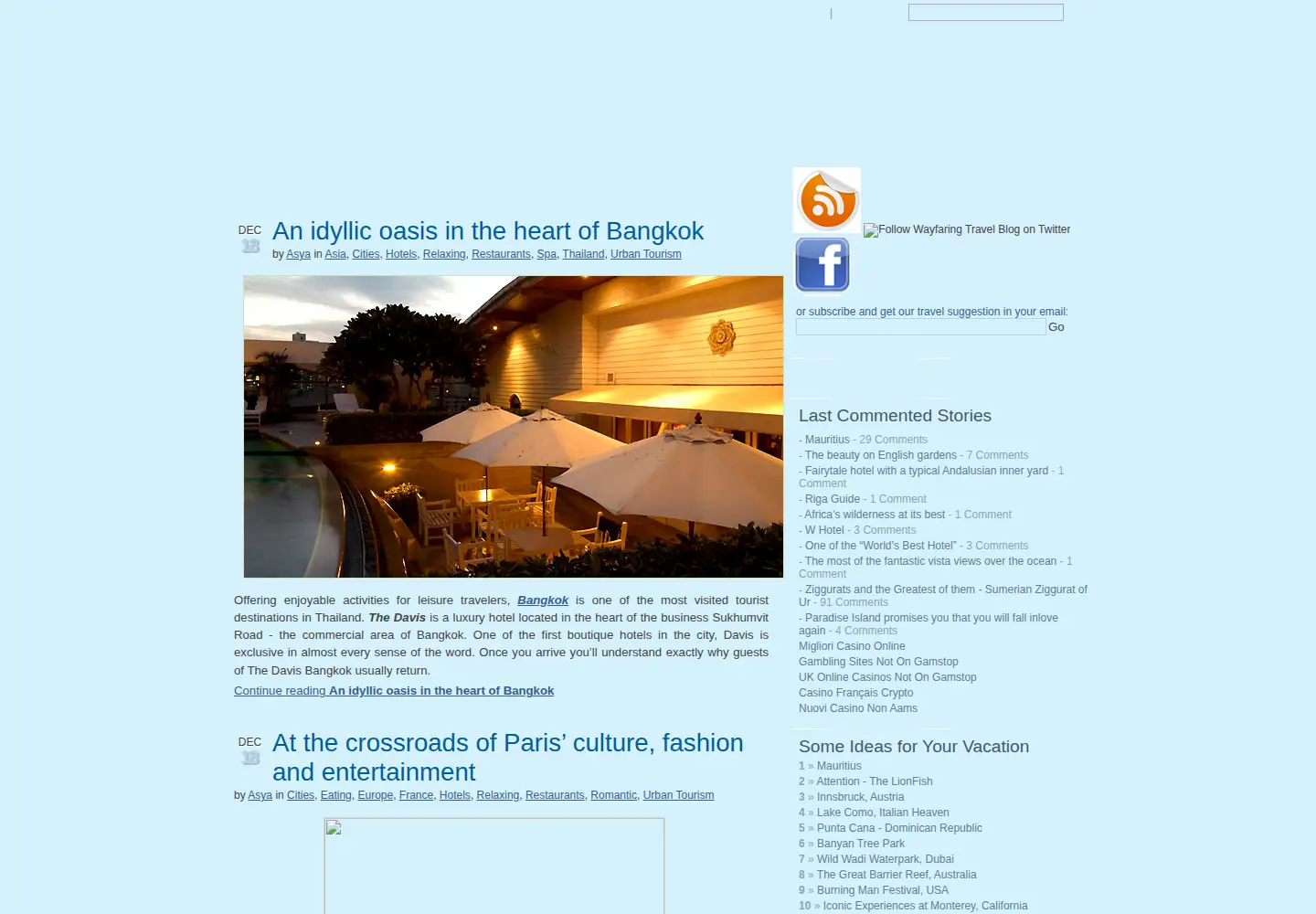 Screenshot of wayfaring.info