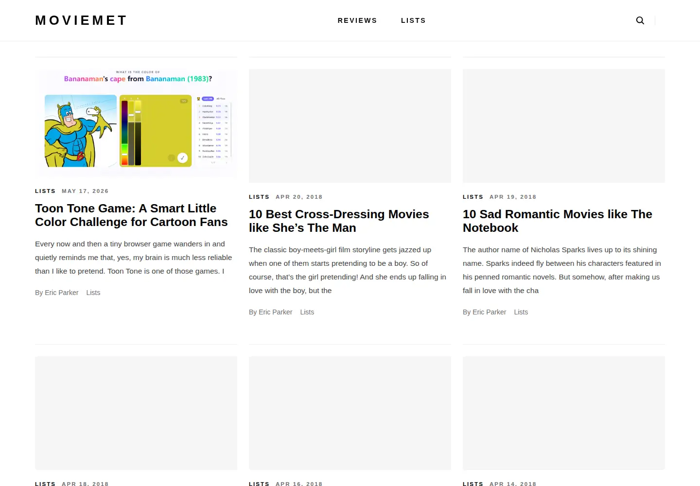 Screenshot of moviemet.com