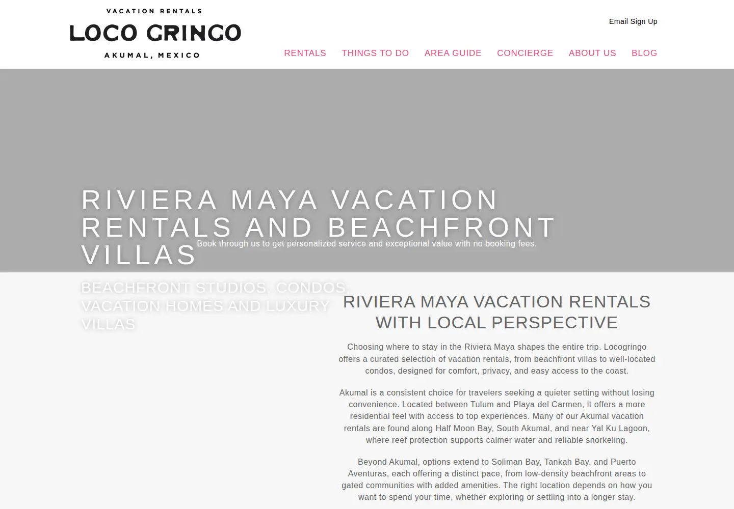 Screenshot of locogringo.com