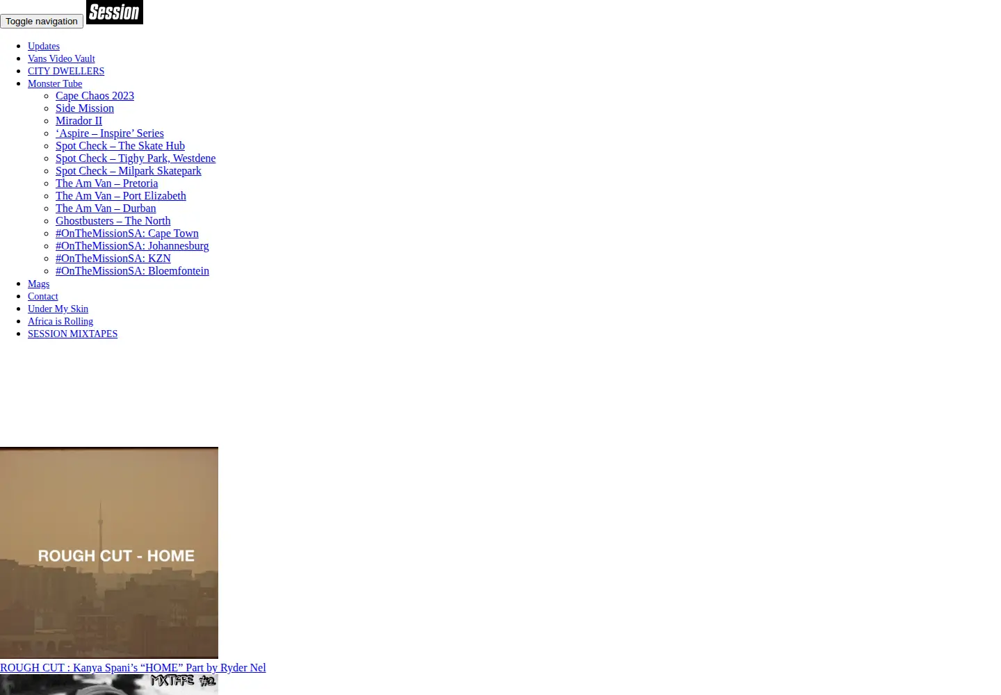 Screenshot of sessionmag.co.za