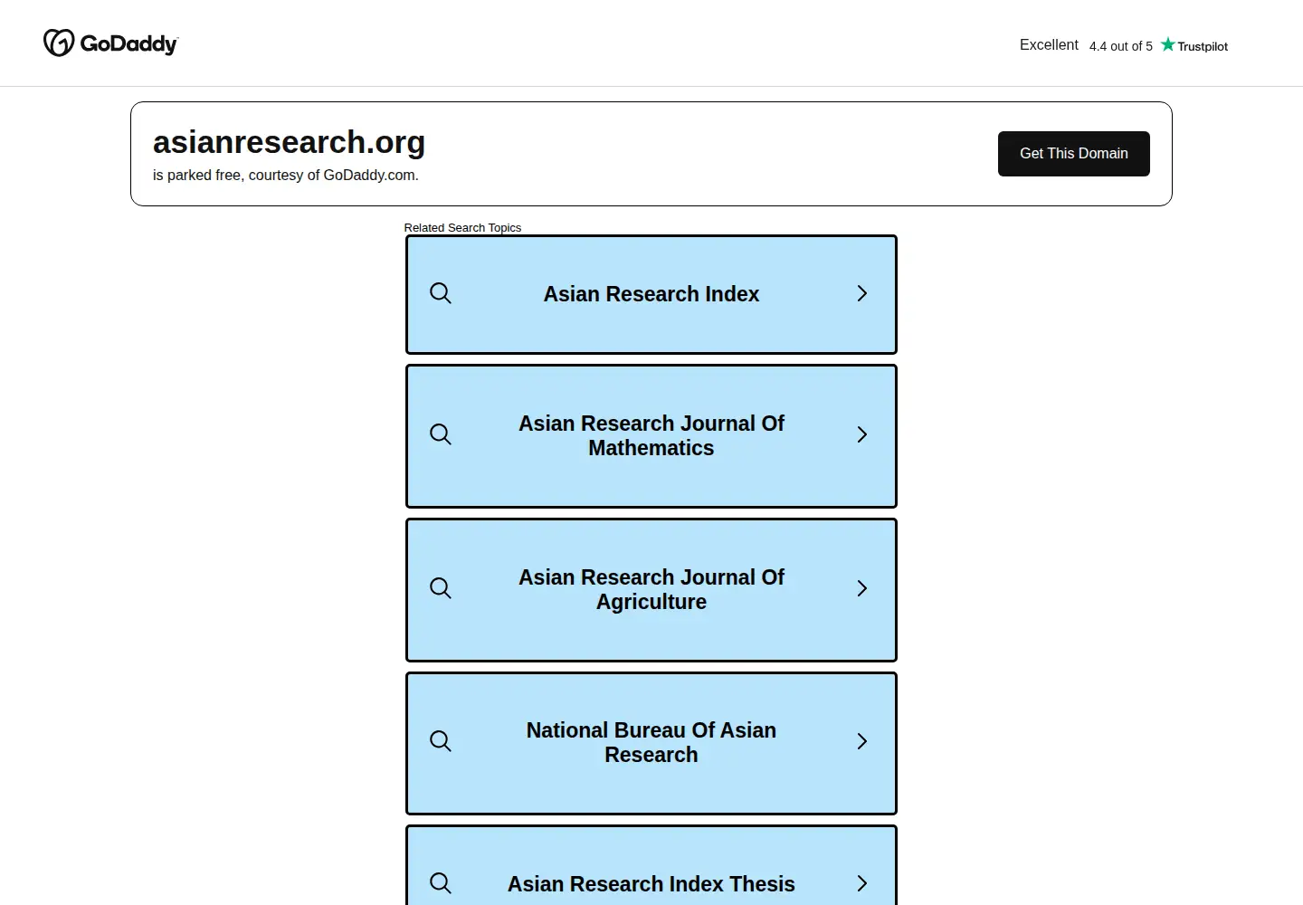 Captured homepage of asianresearch.org in the current scan