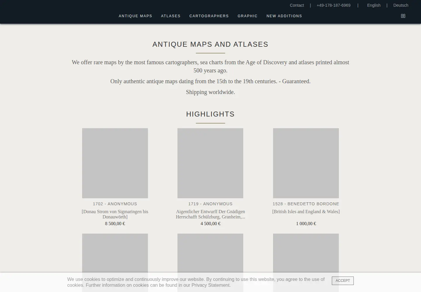 Screenshot of vintage-maps.com