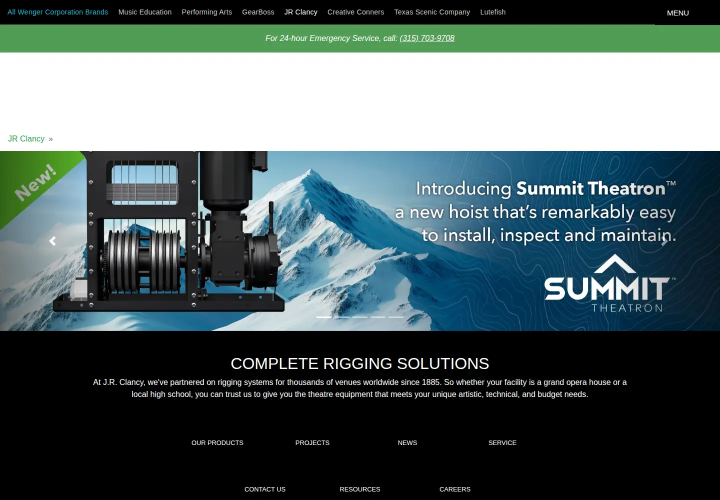 Screenshot of jrclancy.com