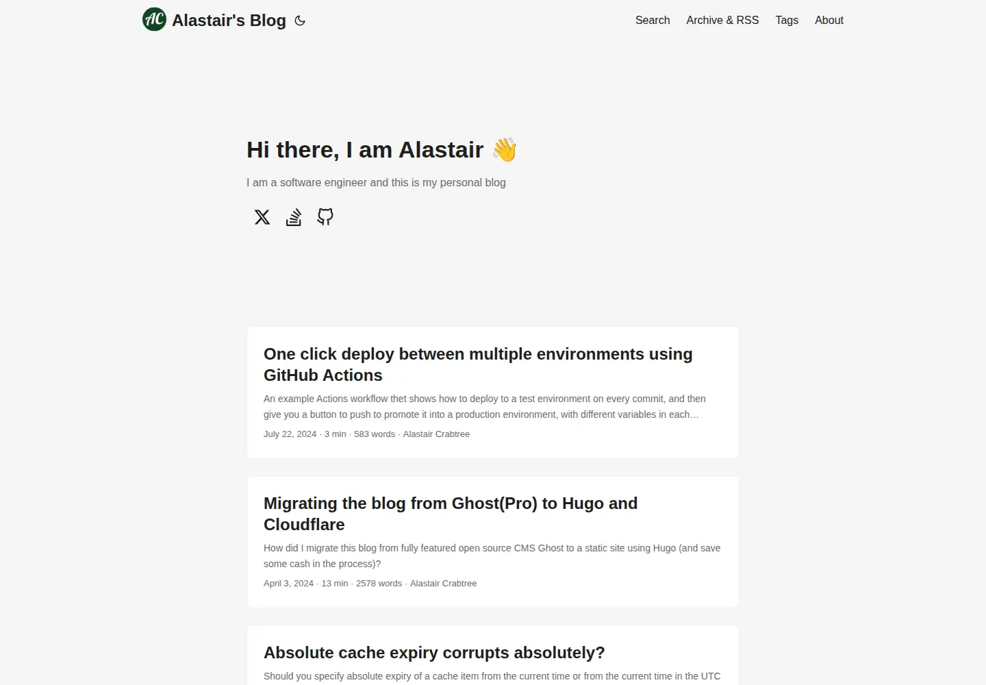 Screenshot of alastaircrabtree.com