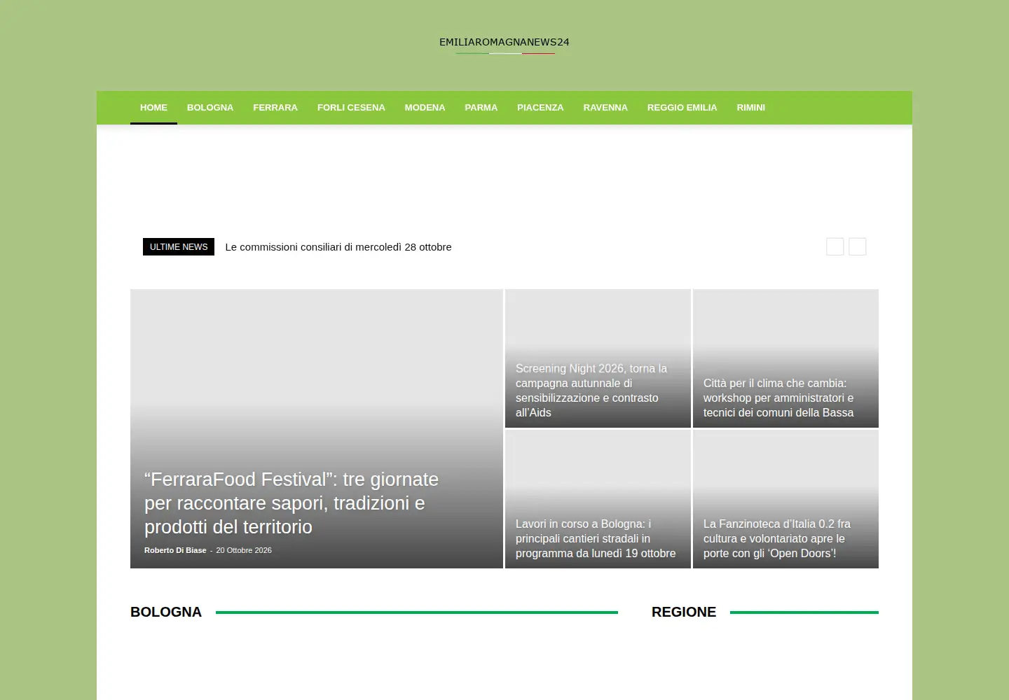 Screenshot of emiliaromagnanews24.it