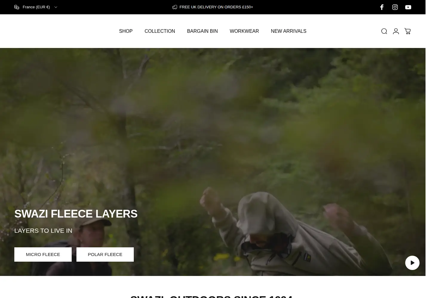 Screenshot of swazi.com