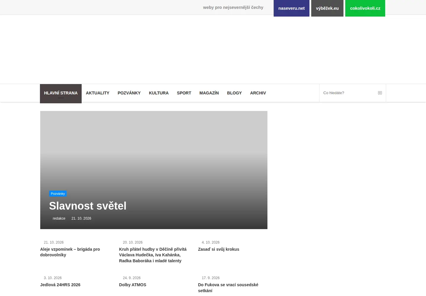 Screenshot of vybezek.eu