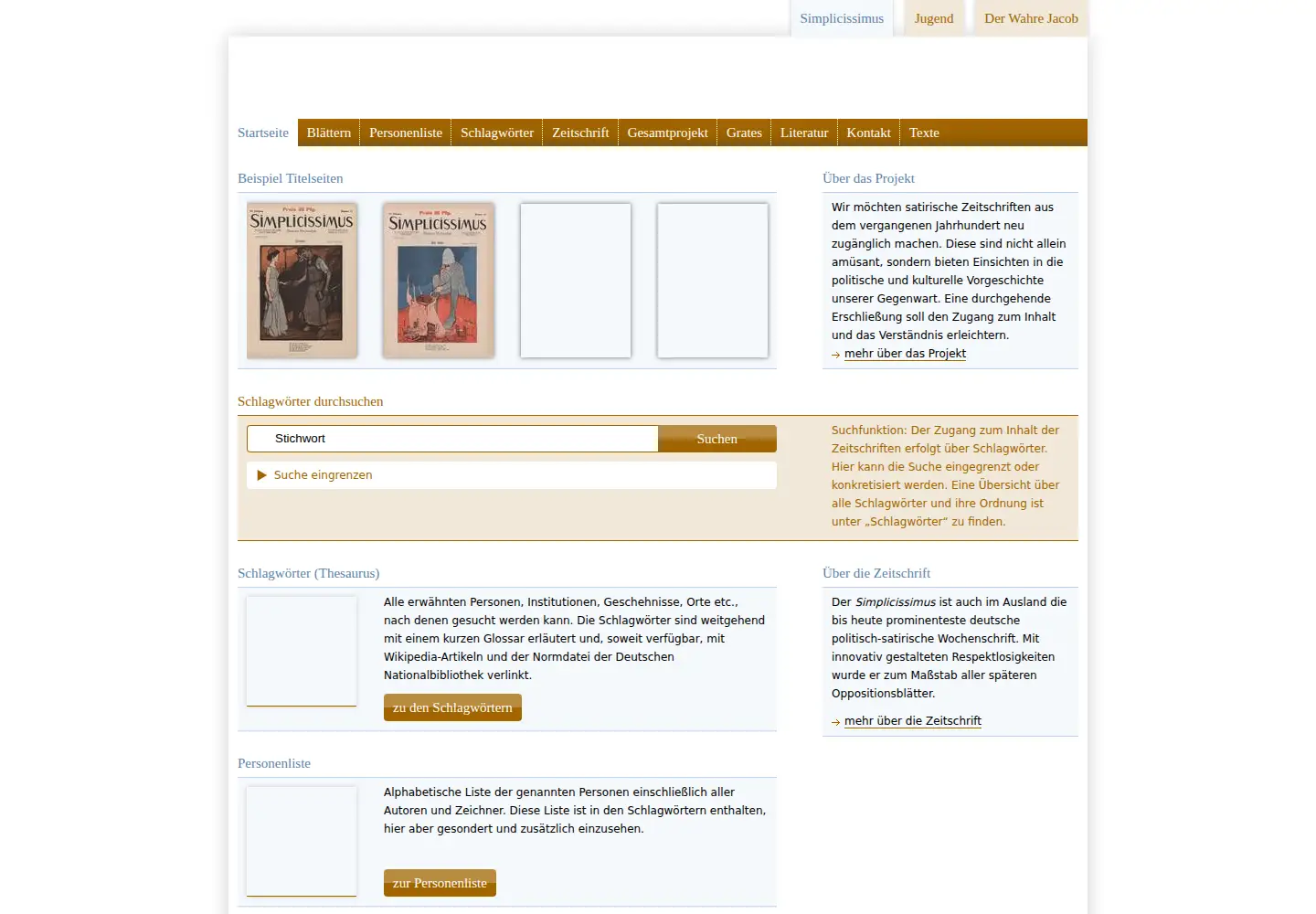 Screenshot of simplicissimus.com