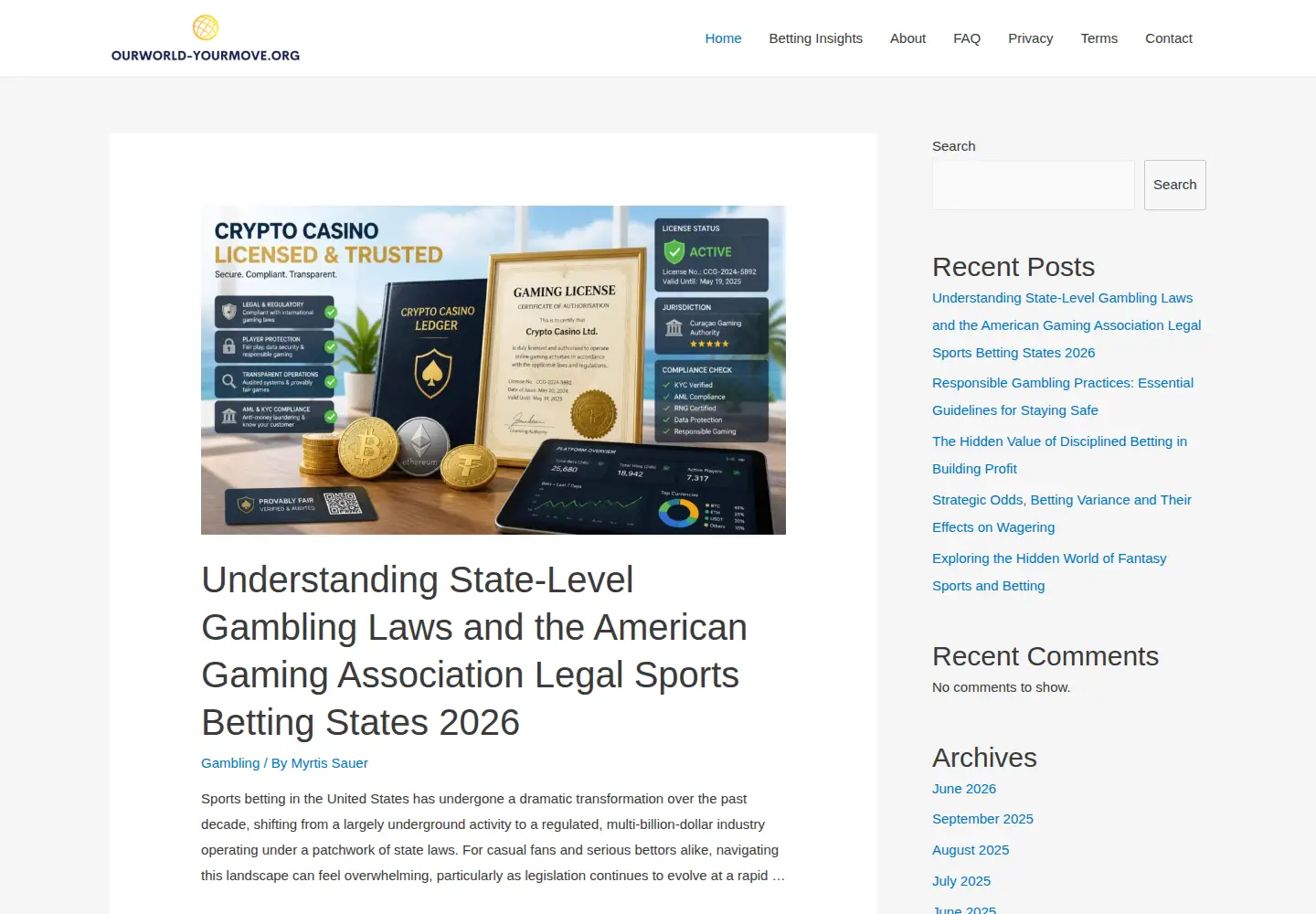 Screenshot of ourworld-yourmove.org