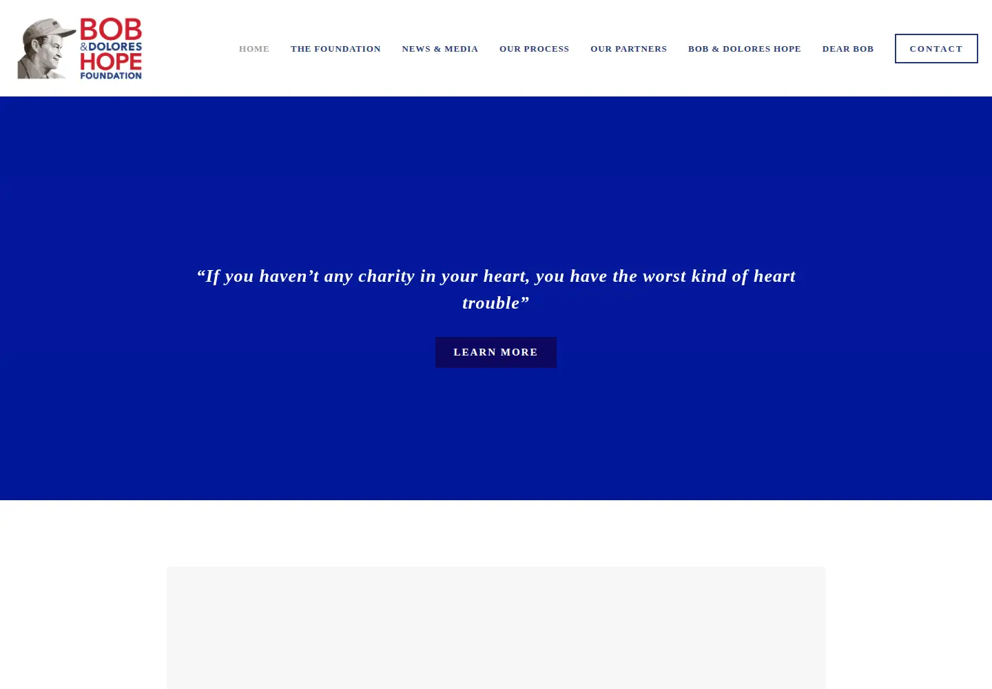 Screenshot of bobhope.com