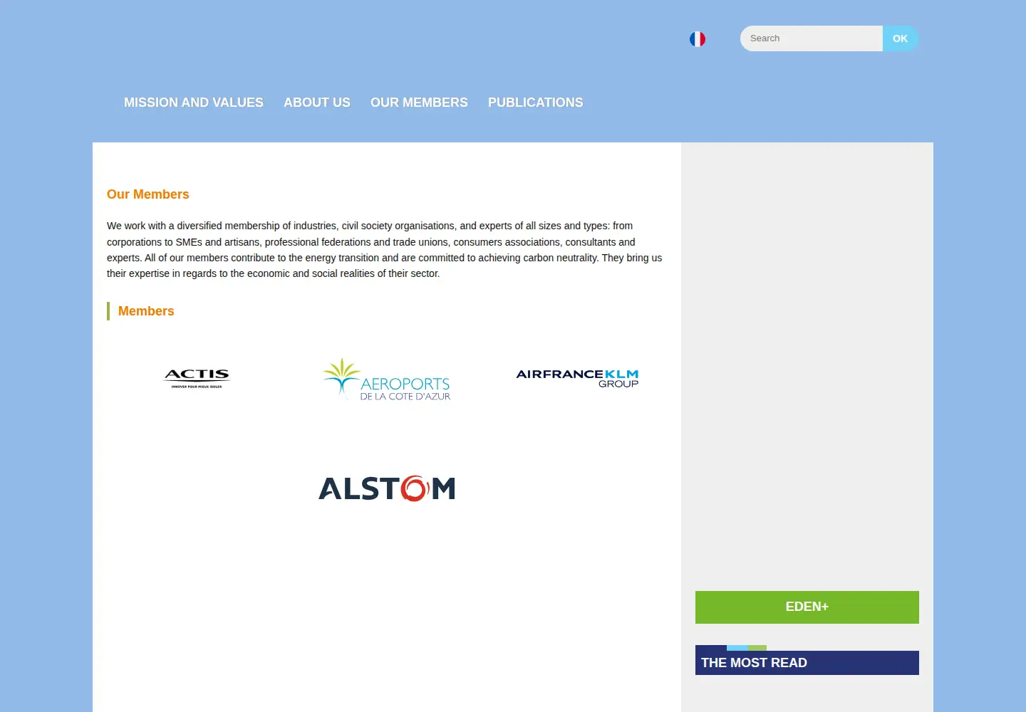 Screenshot of equilibredesenergies.org