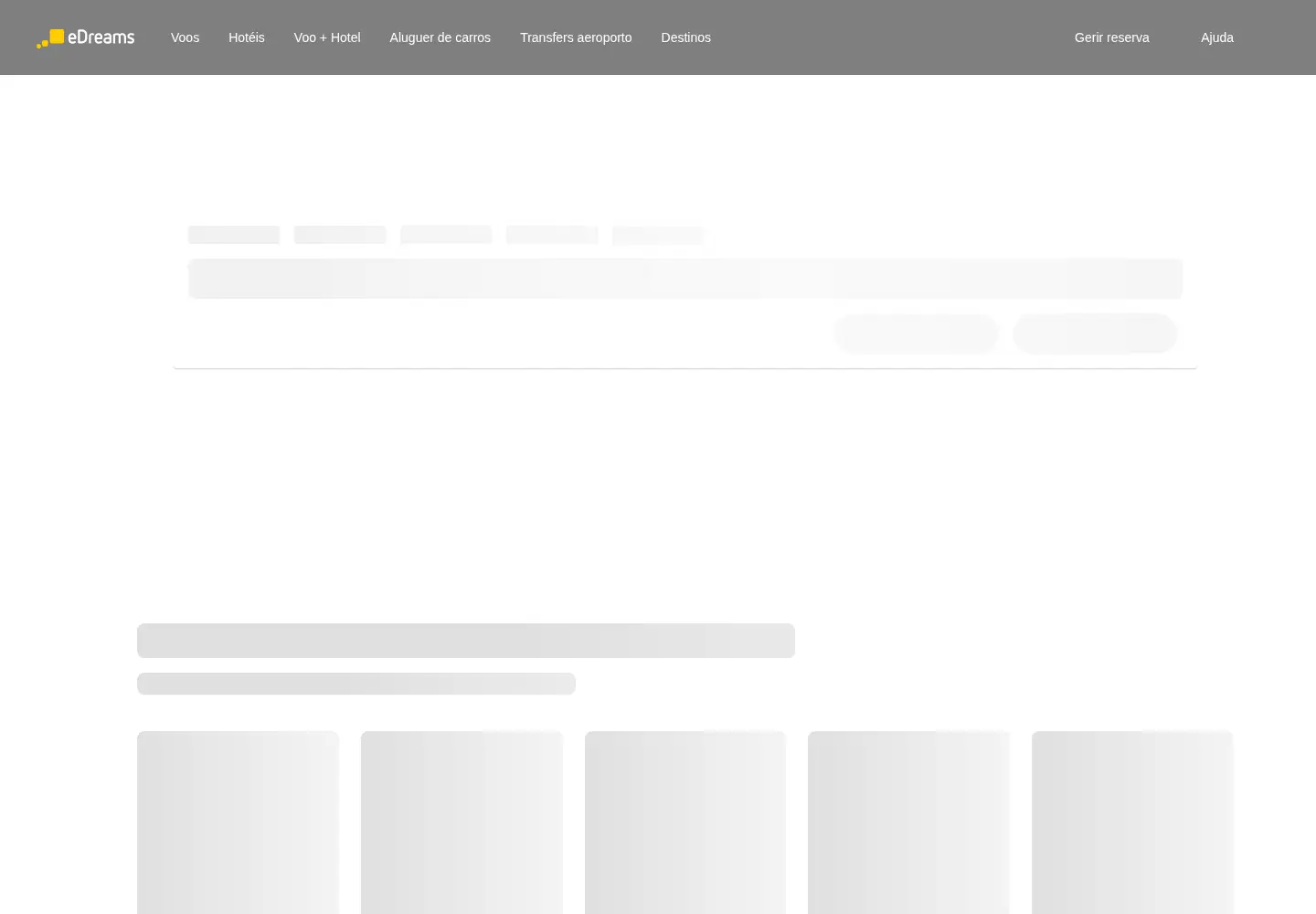 Captured homepage of edreams.pt in the current scan