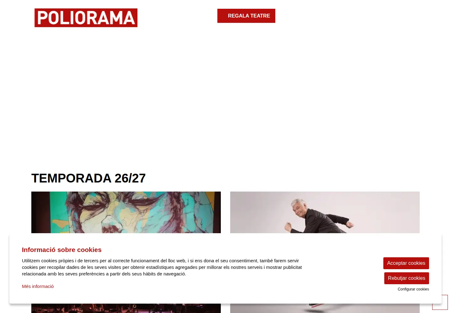 Captured homepage of teatrepoliorama.com in the current scan
