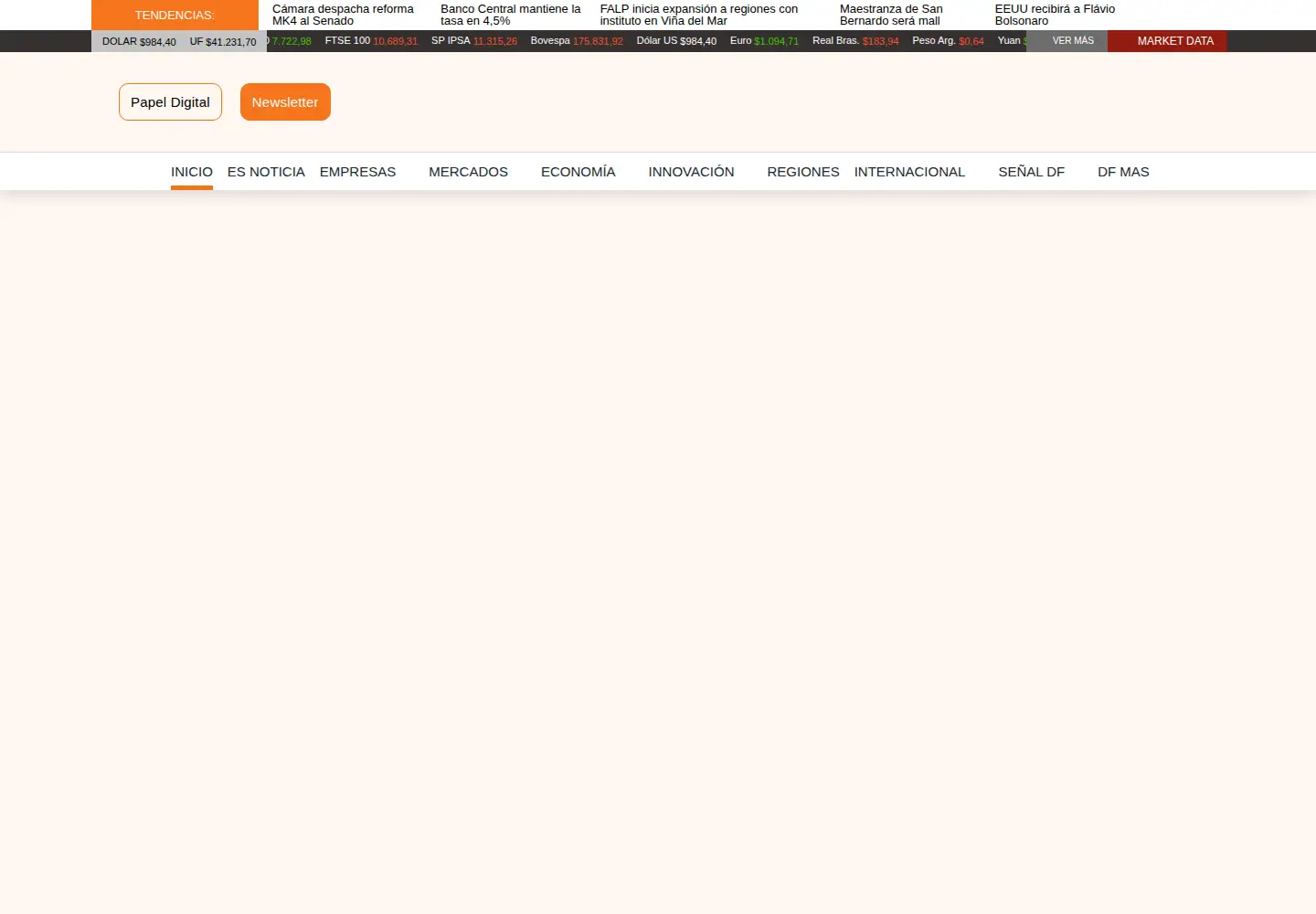 Screenshot of diariofinanciero.cl