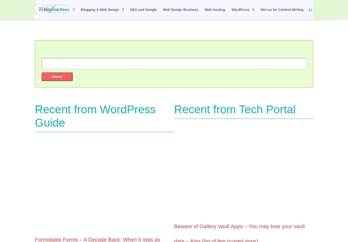 Screenshot of webcusp.com