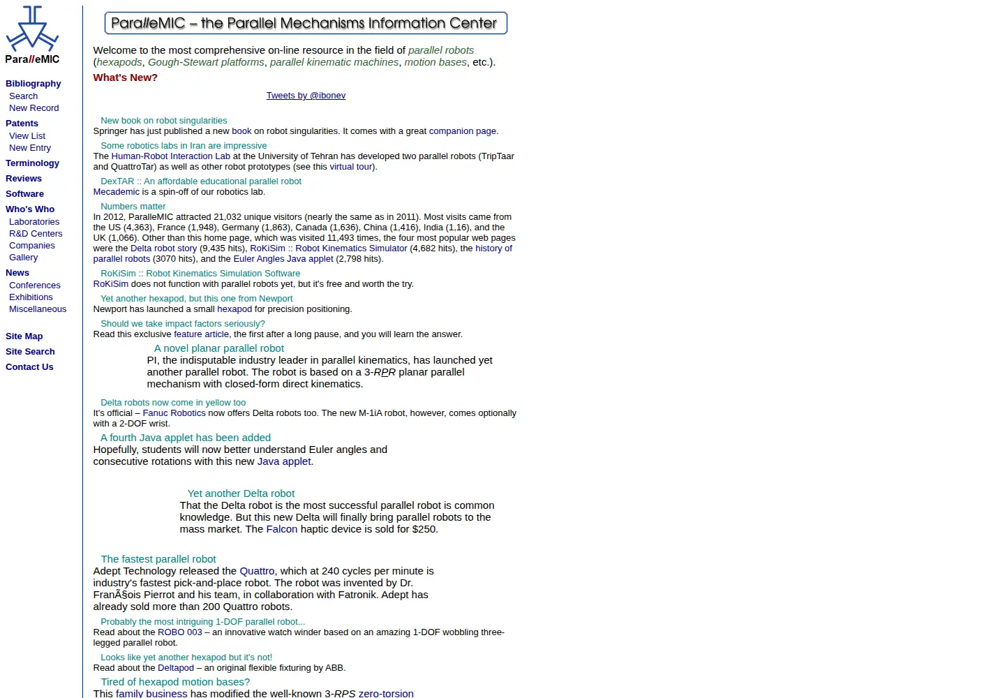 Screenshot of parallemic.org