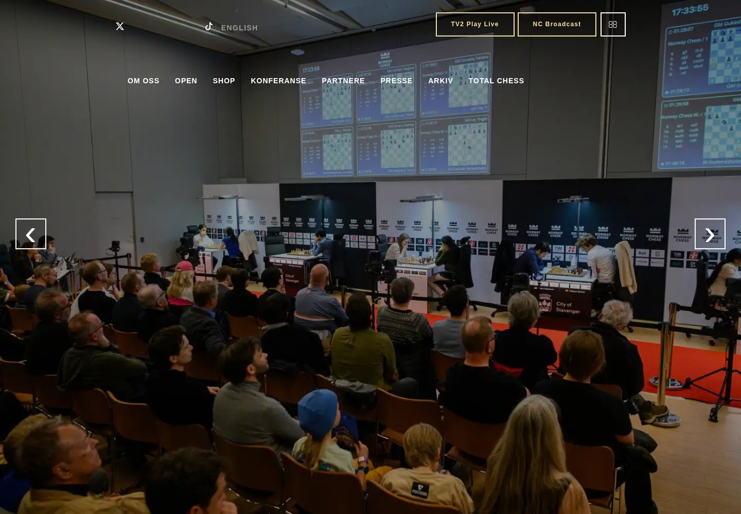 Screenshot of norwaychess.no