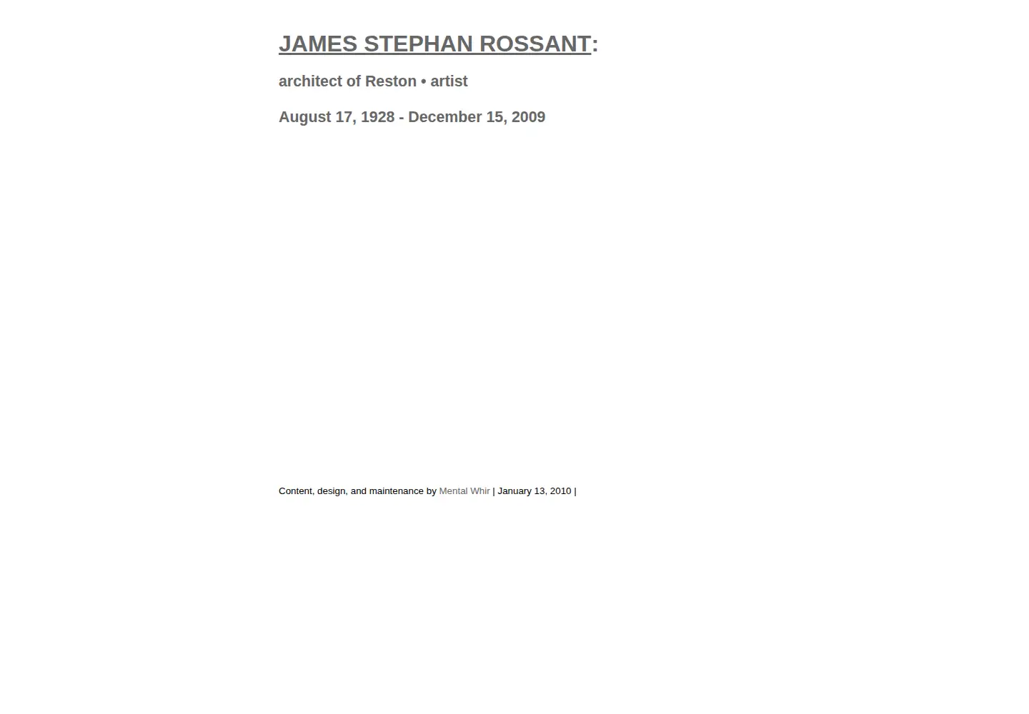 Screenshot of jamesrossant.com