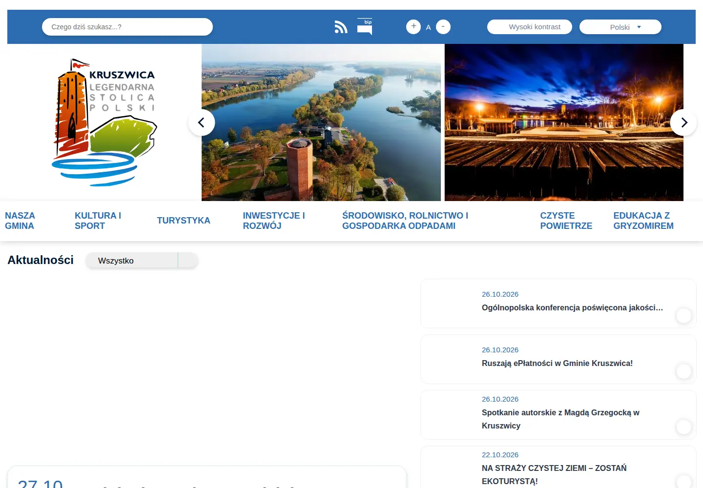 Screenshot of gminakruszwica.pl