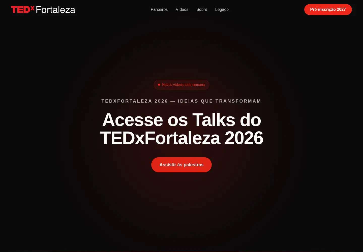 Screenshot of tedxfortaleza.com.br