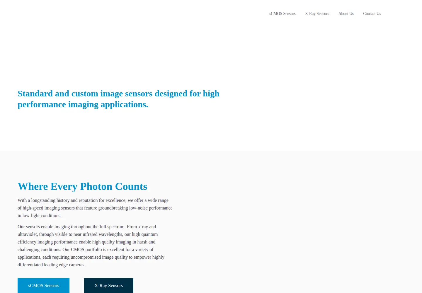 Screenshot of fairchildimaging.com
