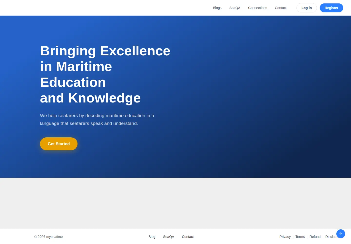 Screenshot of myseatime.com