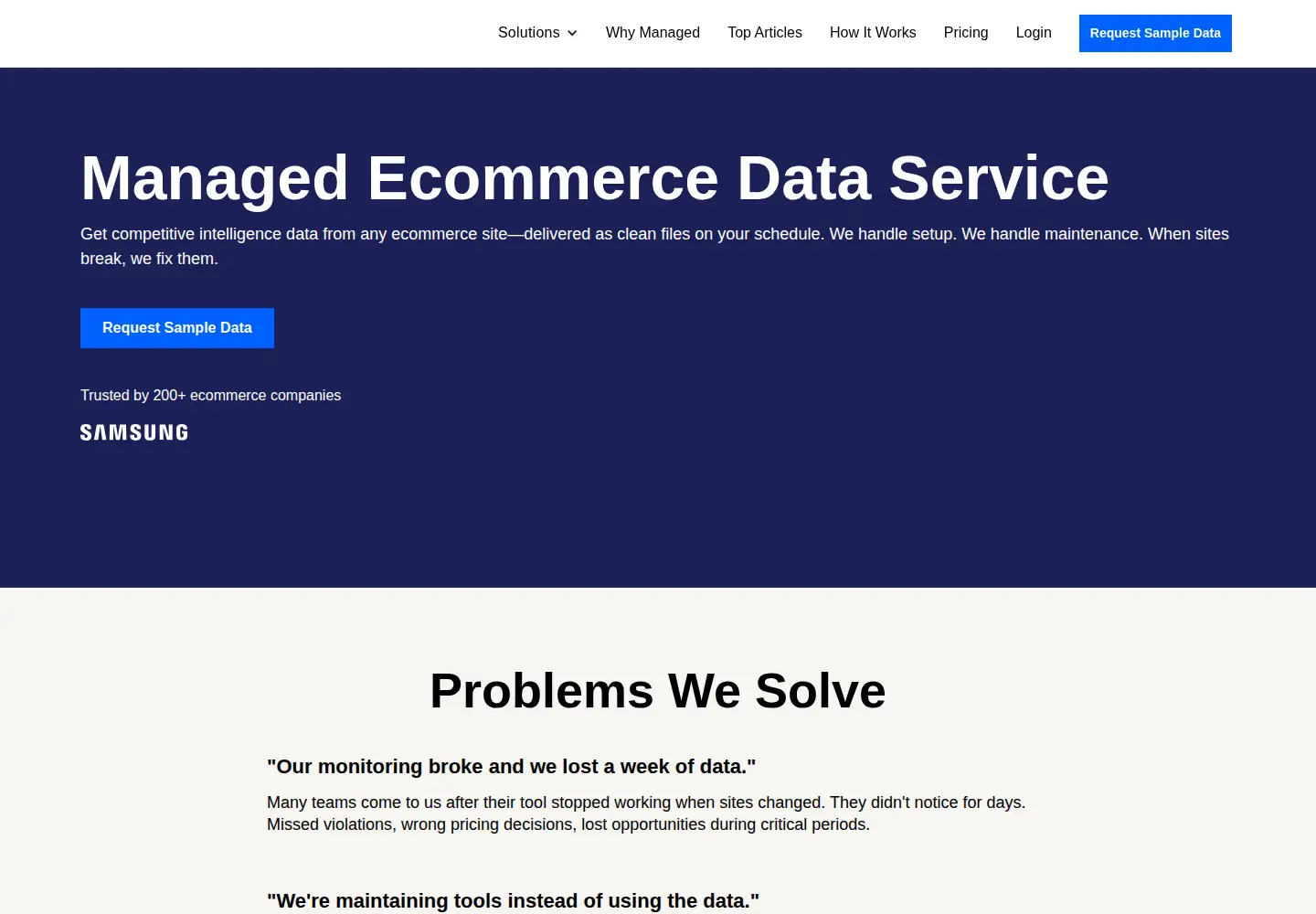 Screenshot of prowebscraper.com