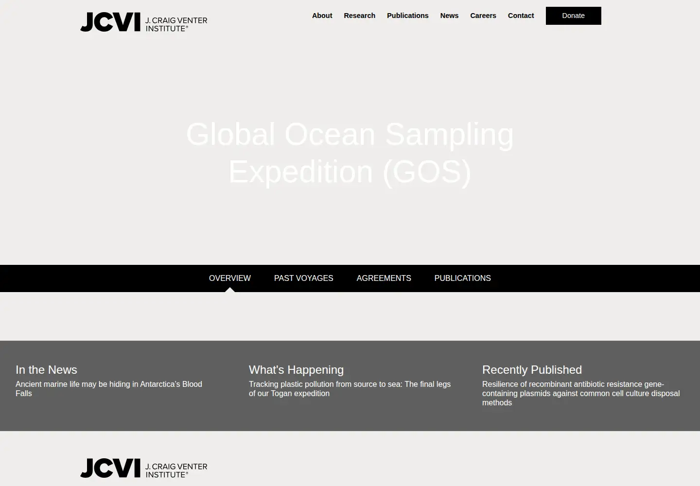 Captured homepage of sorcerer2expedition.org in the current scan