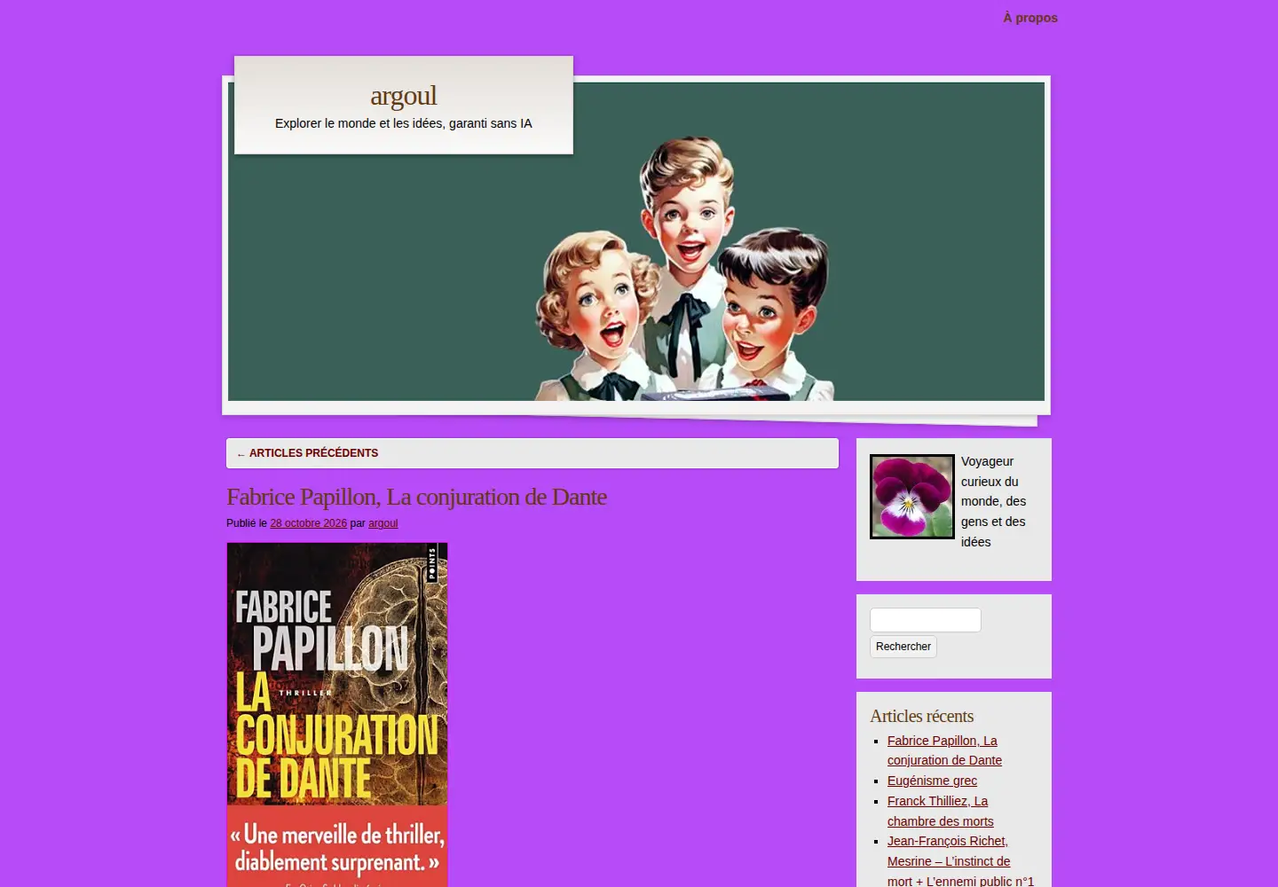 Screenshot of argoul.com