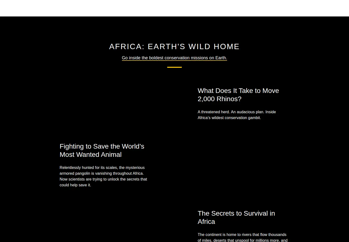 Screenshot of nationalgeographic.com