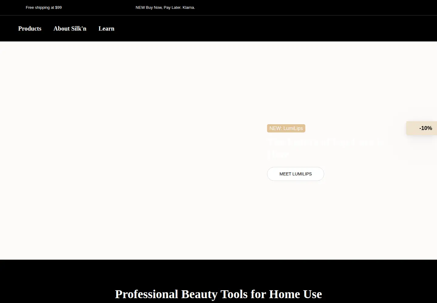 Screenshot of silkn.com