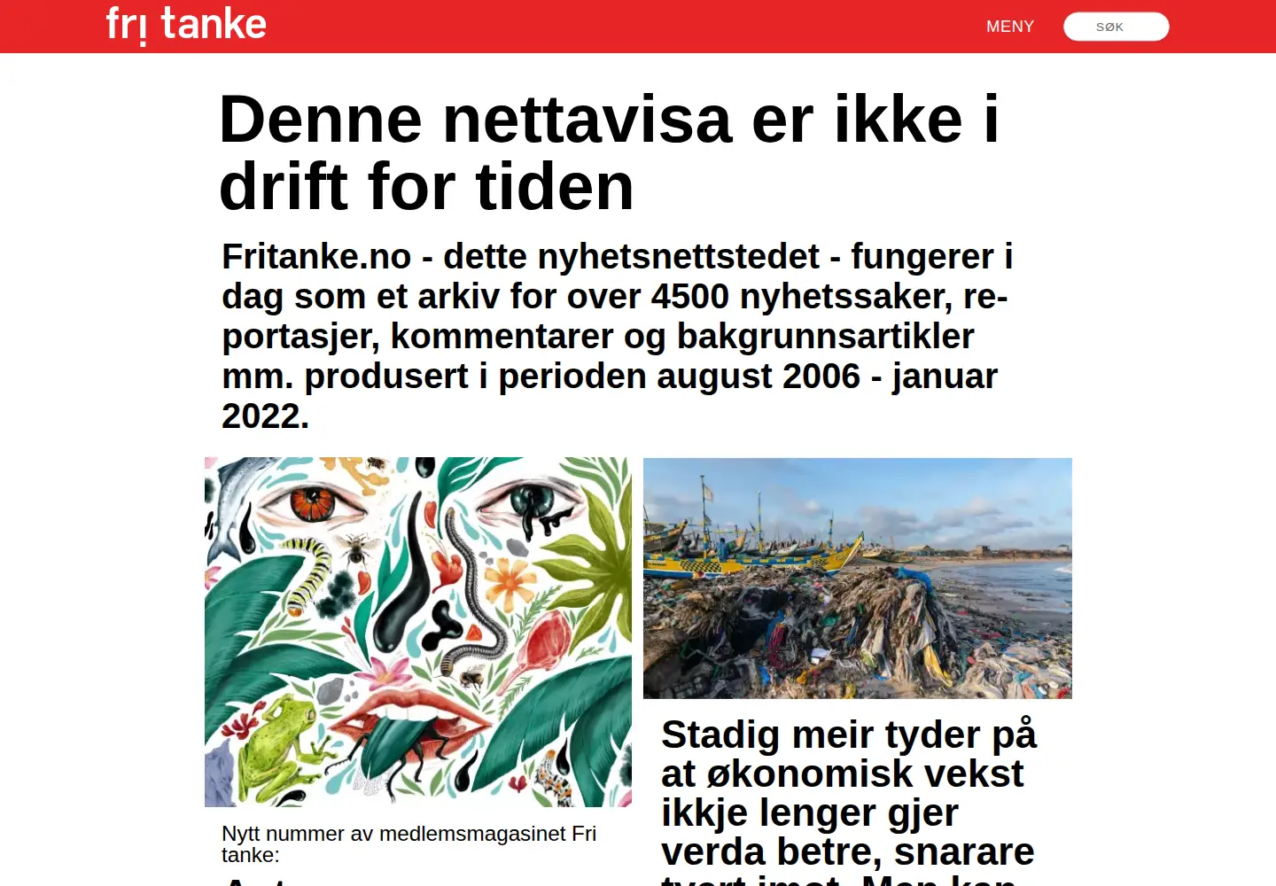 Screenshot of fritanke.no