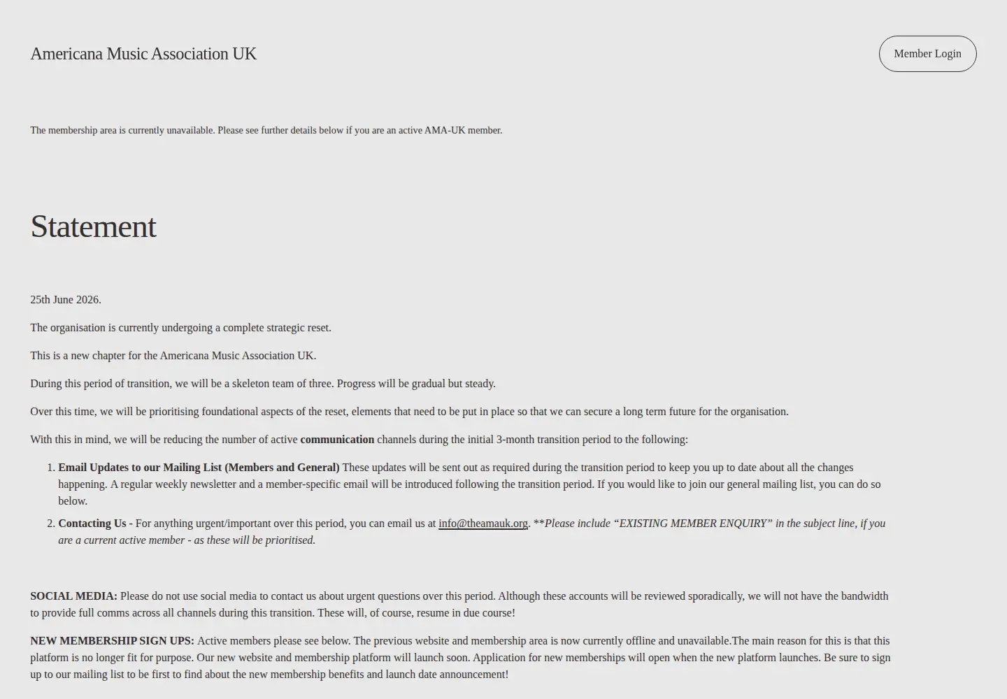 Screenshot of theamauk.org