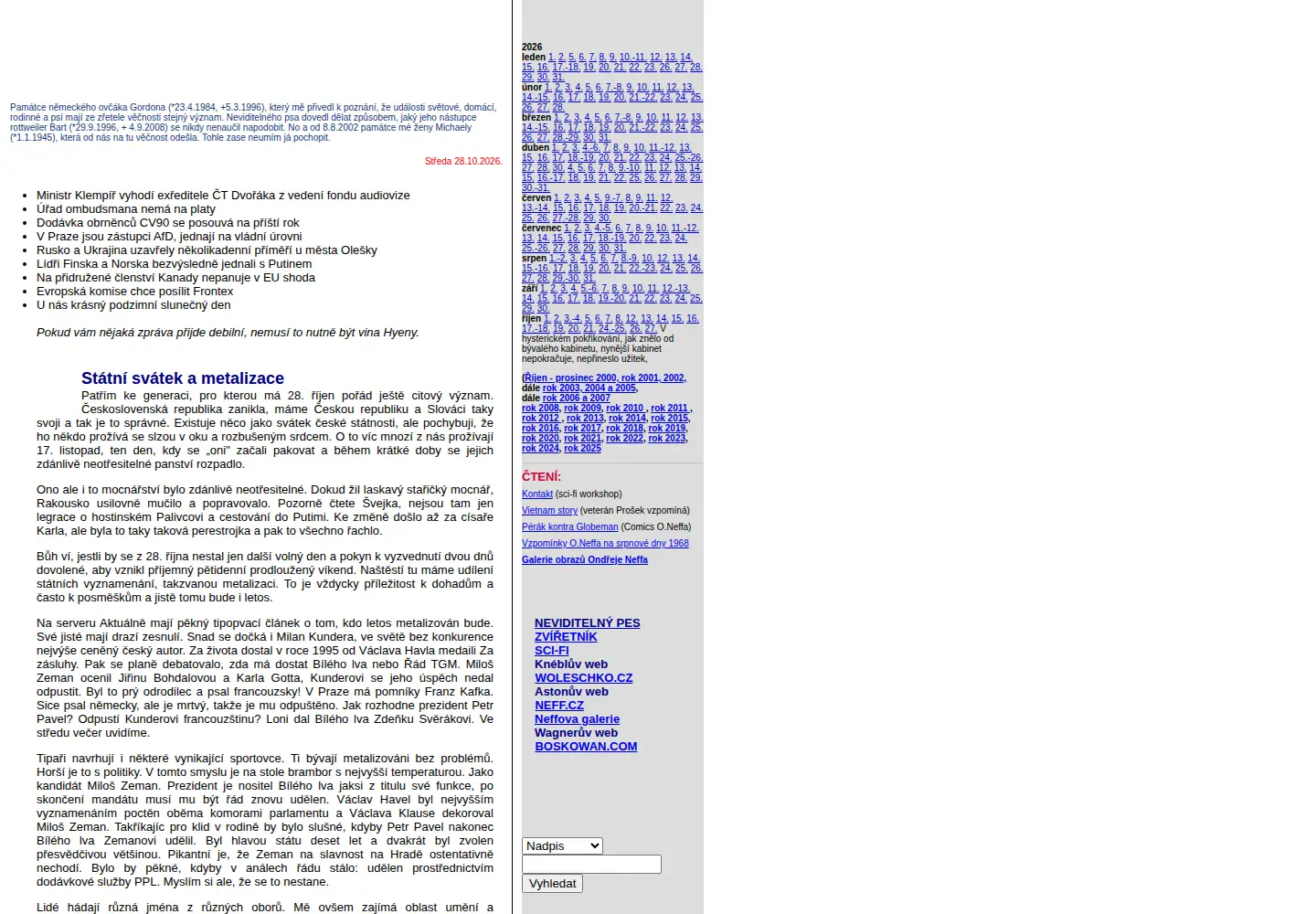 Screenshot of hyena.cz