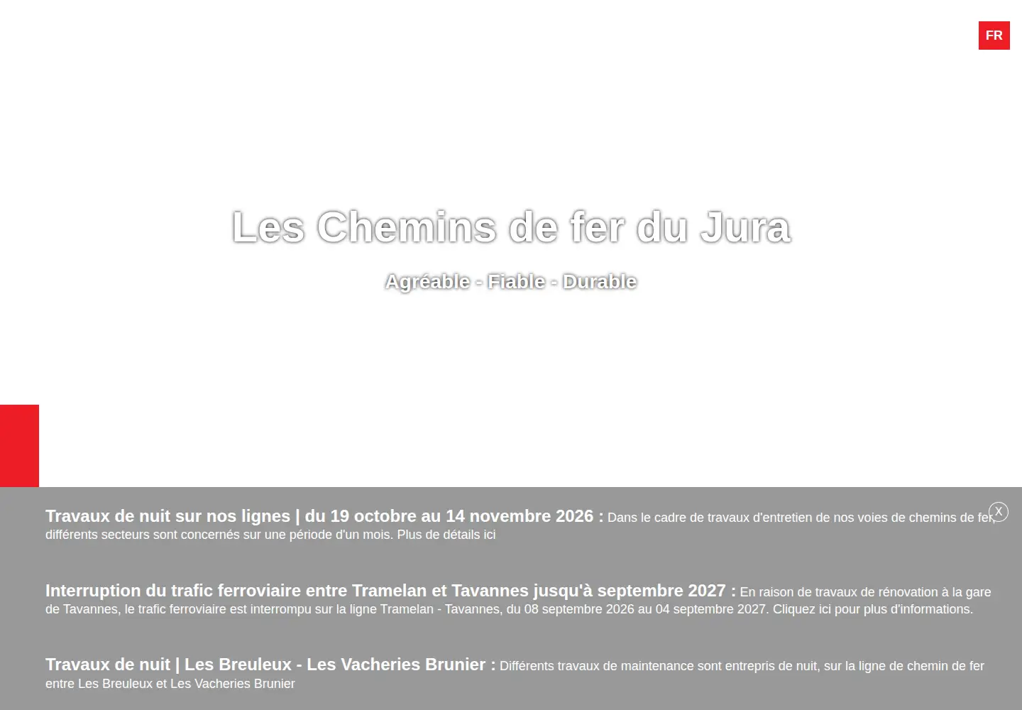 Captured homepage of les-cj.ch in the current scan