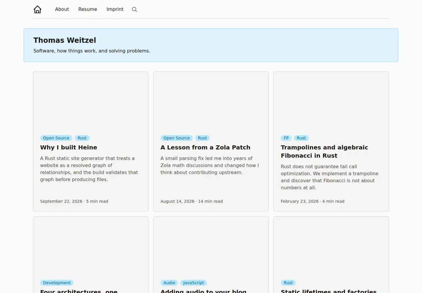 Screenshot of weitzel.dev