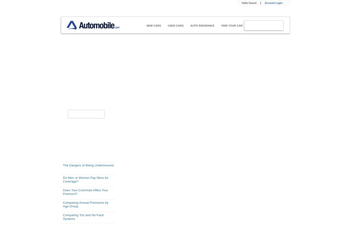 Screenshot of automobile.com