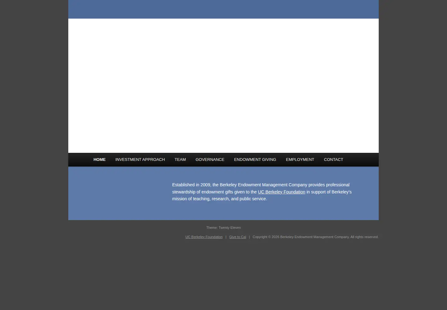 Screenshot of berkeleyendowment.org