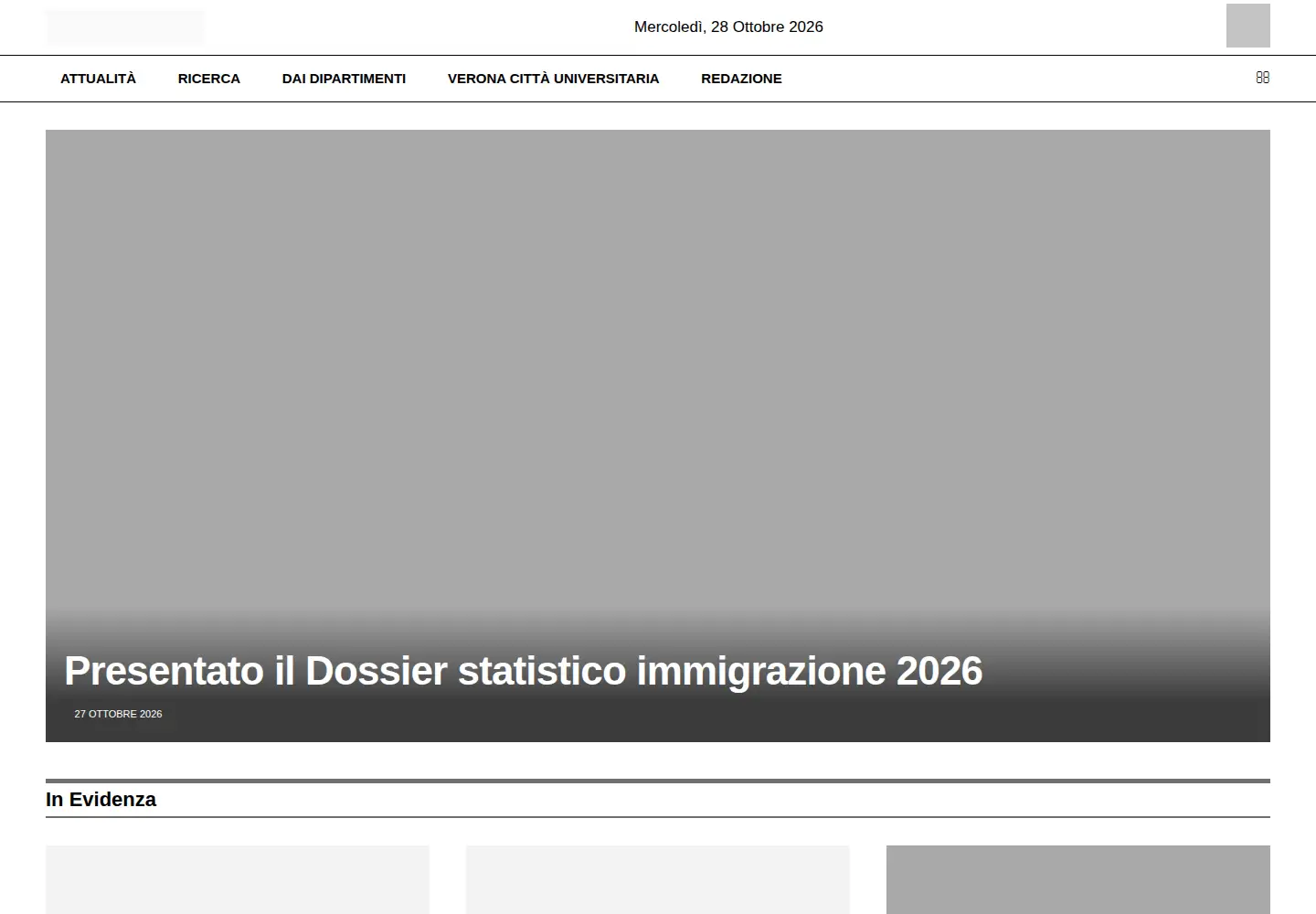Screenshot of univrmagazine.it