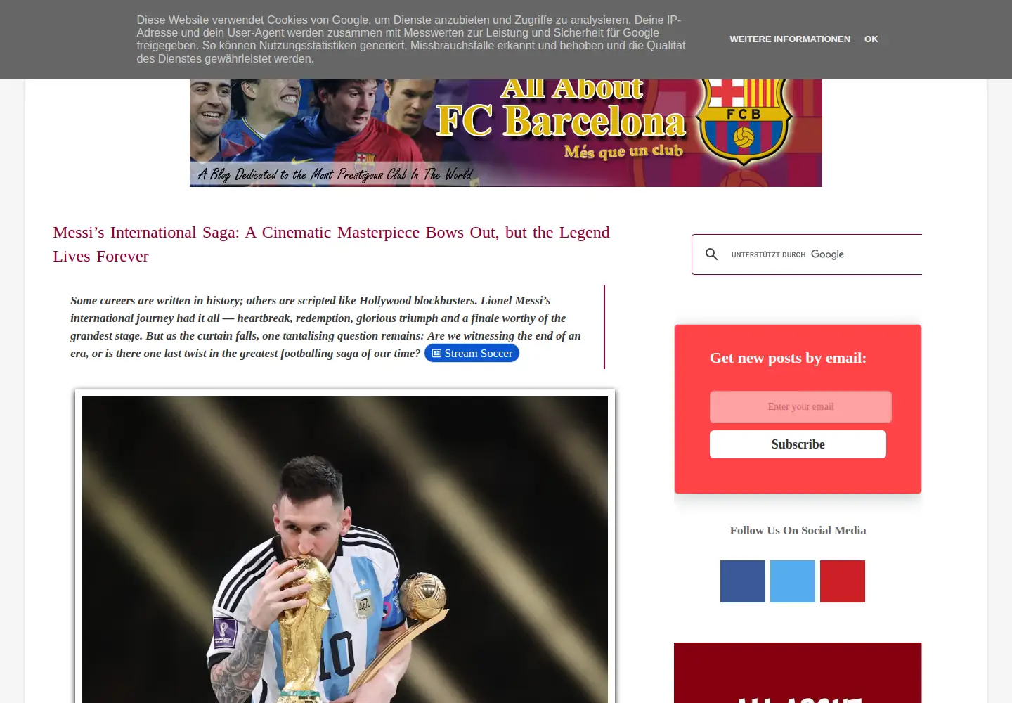 Screenshot of allaboutfcbarcelona.com