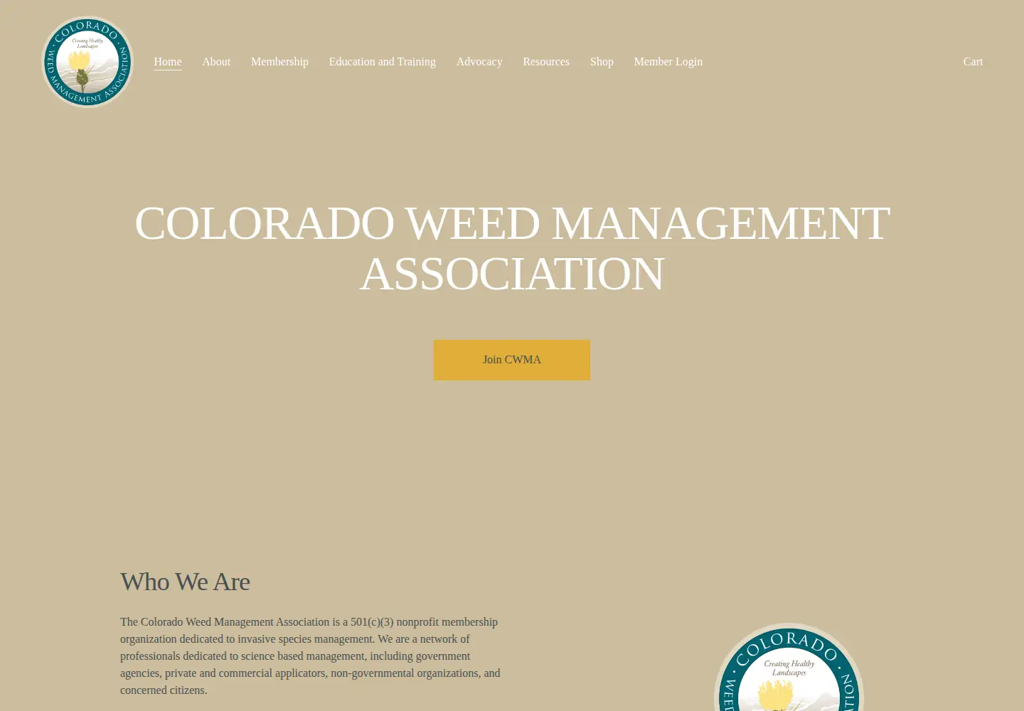 Screenshot of cwma.org