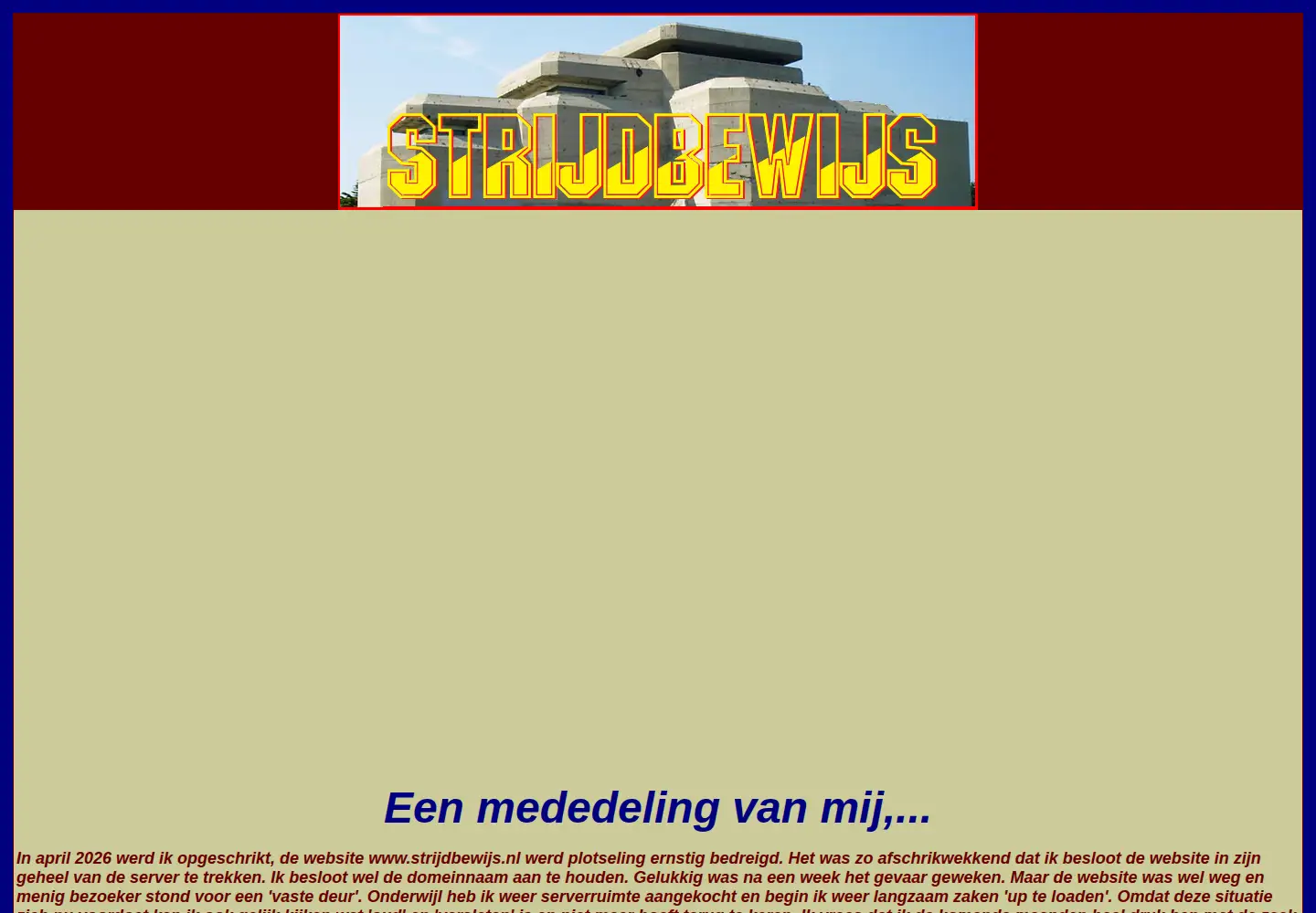 Screenshot of strijdbewijs.nl
