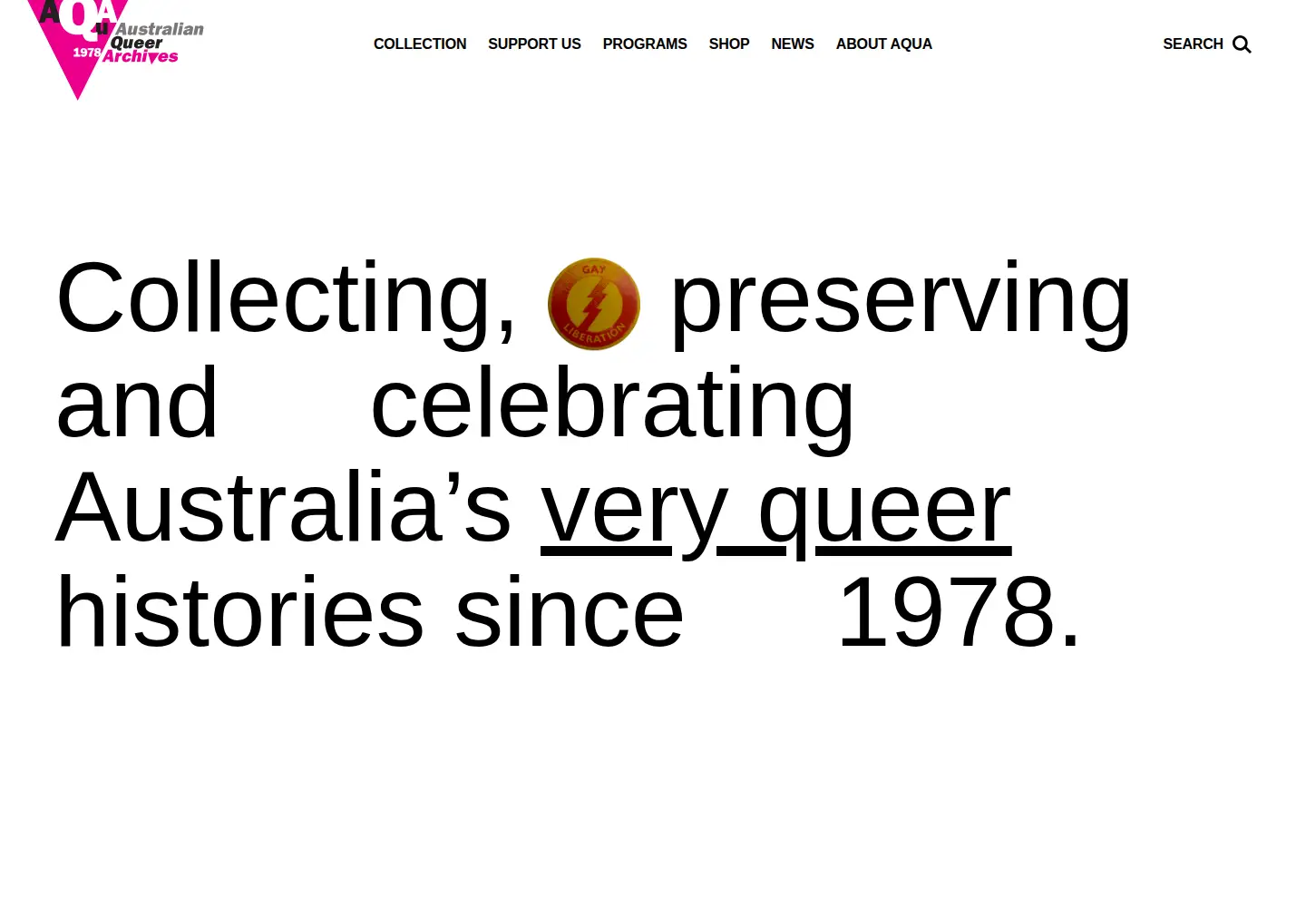 Captured homepage of alga.org.au in the current scan